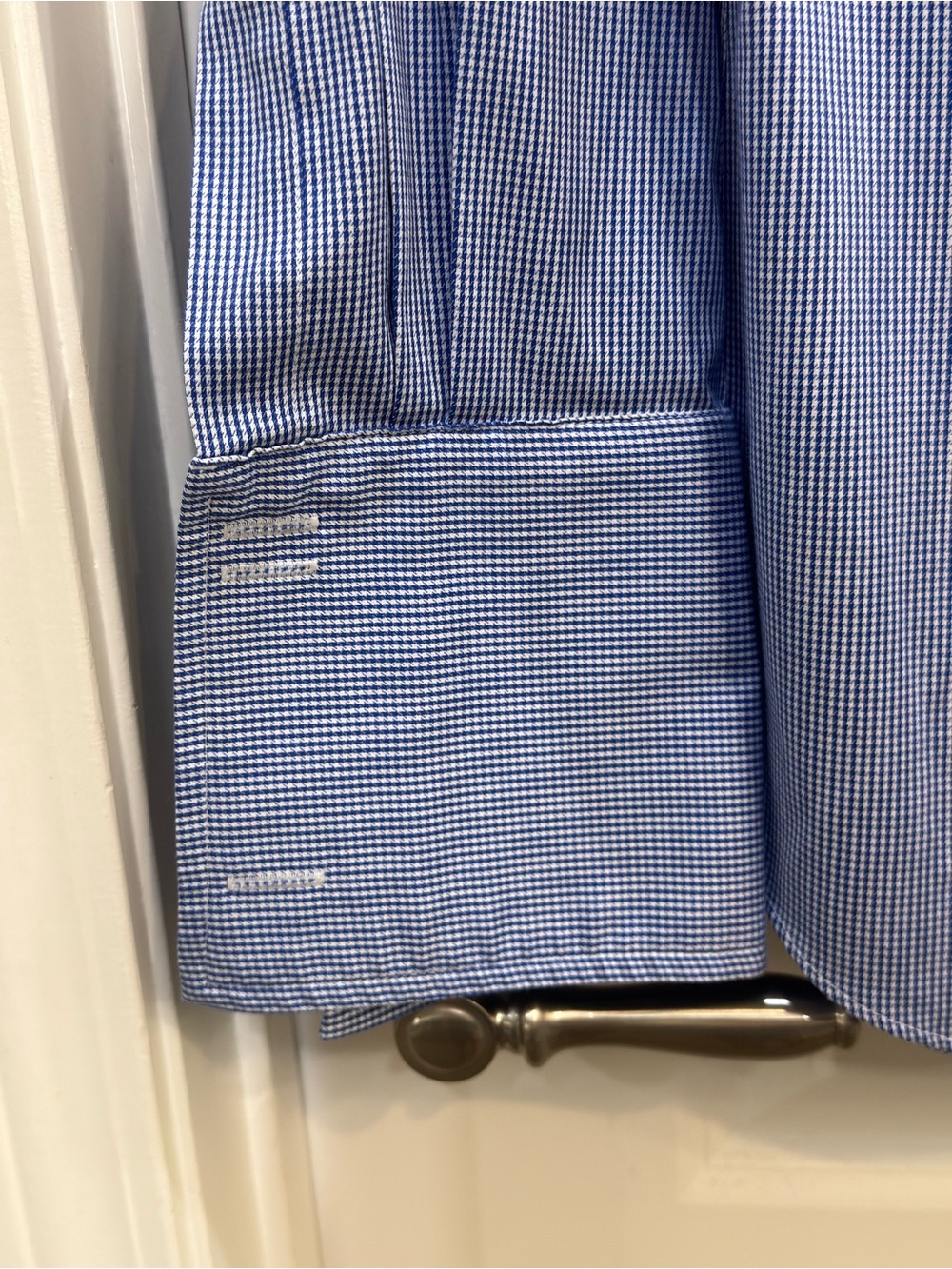 Charles Tyrwhitt Blue French Cuff Slim Fit Dress Shirt - Picture 5 of 10